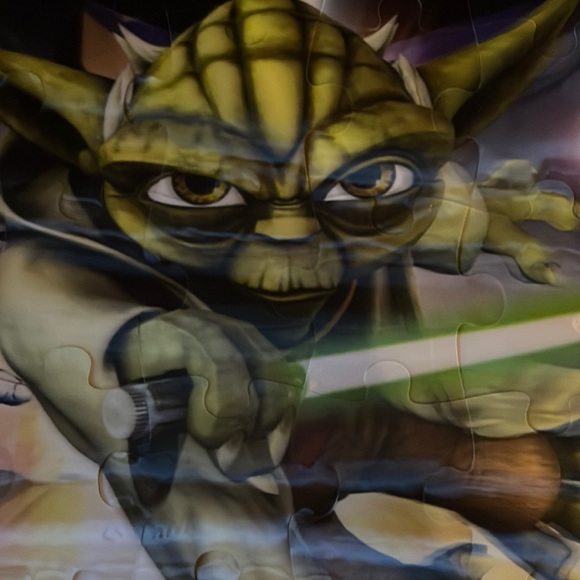 Star Wars Clone Wars 40 Pc Lenticular Puzzle 24x18" - Used (Cardinal) - Picture 2 of 8